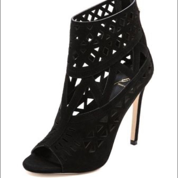 B Brian Atwood | Levens Suede Cutout Sandal~7 - Picture 4 of 13